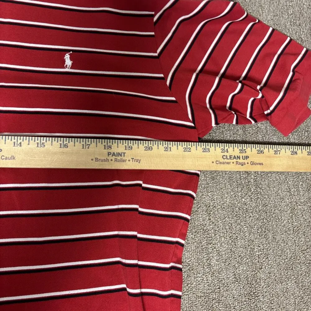 Polo Ralph Lauren Polo Golf Men’s Short Sleeve Short Striped Large Red Clean